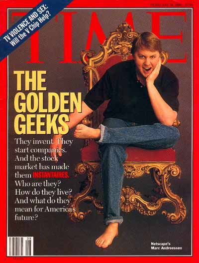 Marc Andreessen pe coperta revistei Time