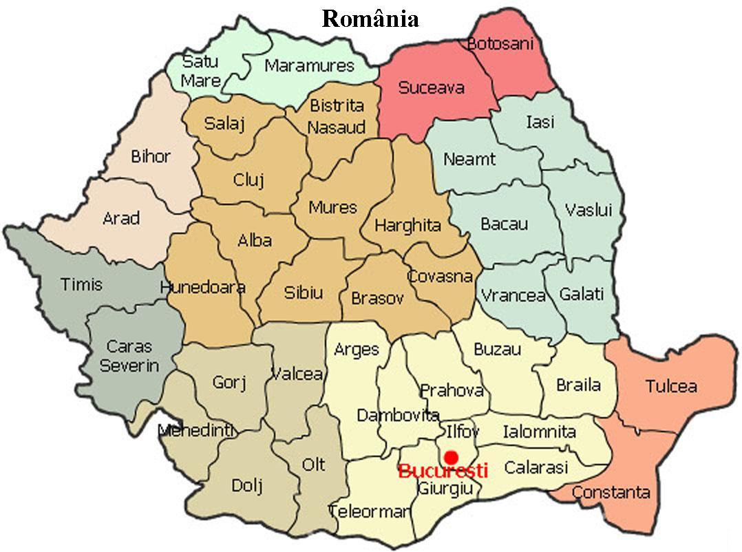 Harta Romaniei